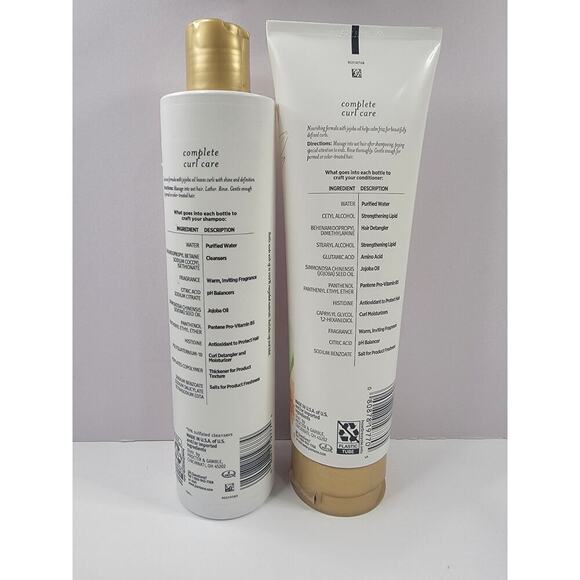 Pantene Nutrient Blends Complete Curl Care- Jojoba Oil Shampoo & Conditioner - Picture 2 of 6